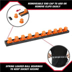 Hyper Tough 1/2-inch Drive Socket Holder for Standard and Deep Socket Organizer, Model 5817 EasyOptionXY LLC
