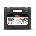 Hyper Tough 113 Piece 1/4 and 3/8 inch Drive SAE Mechanics Tool Set, New Condition EasyOptionXY LLC
