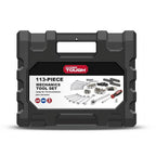 Hyper Tough 113 Piece 1/4 and 3/8 inch Drive SAE Mechanics Tool Set, New Condition EasyOptionXY LLC