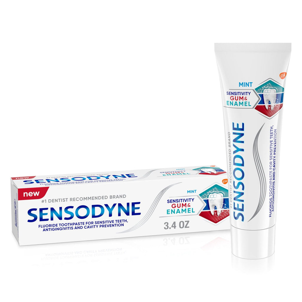 Sensodyne Toothpaste Sensitivity Gum and Enamel Fluoride Toothpaste; Mint Flavor; 3.4 oz