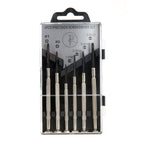 Hyper Tough 6 Piece Precision Philips and Slotted Screwdriver Set TS80037R, Steel EasyOptionXY LLC