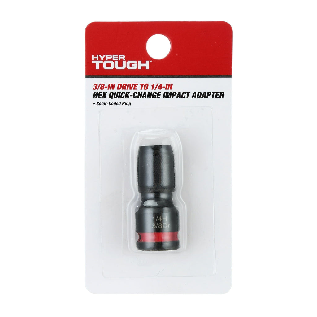 Hyper Tough 3/8 inch Drive to 1/4 inch Drive Quick Release Feature Interchangeable Impact Adapter, New Condition EasyOptionXY LLC