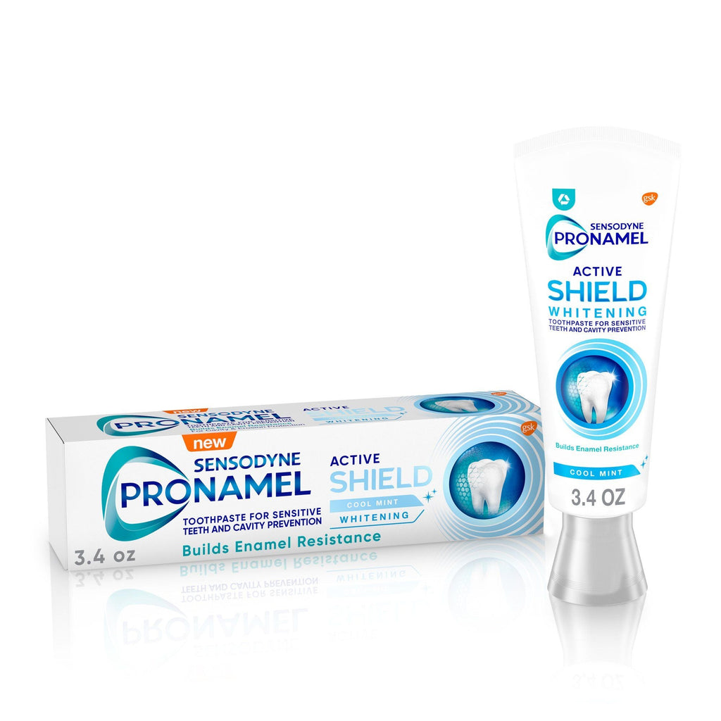 Sensodyne Pronamel Active Shield Whitening Enamel Toothpaste; Cool Mint; 3.4 oz