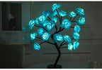 Rose Flower Lamp USB Battery Operated LED Table Lamp Bonsai Tree Night Lights Garland Bedroom Decoration Lights Home Decor