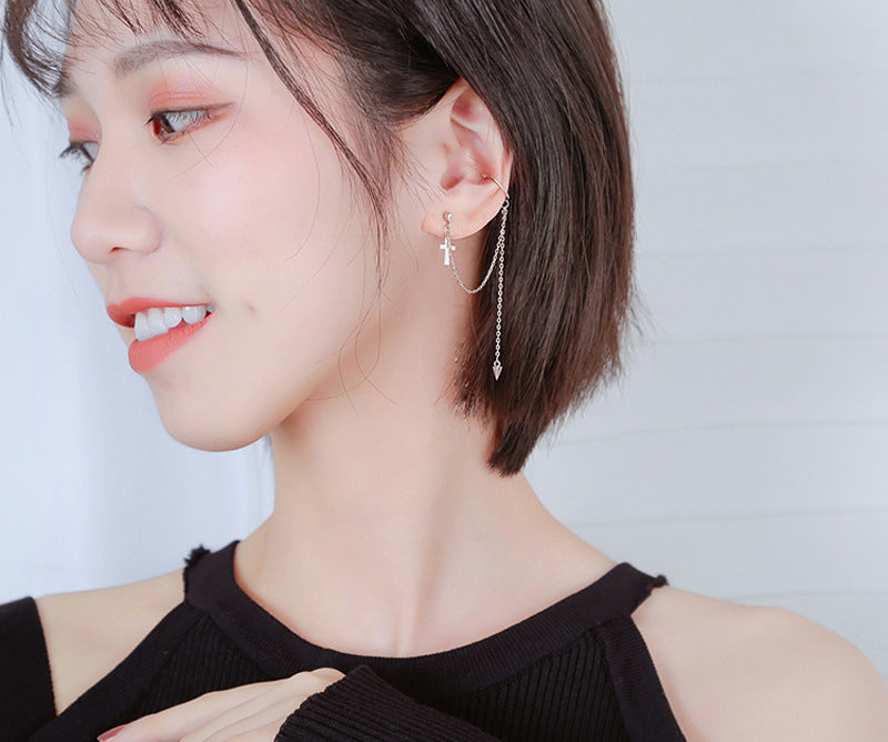 Single cross earring Pi-Mart