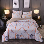 Home textile marbled black and white duvet cover bedding Pi-Mart