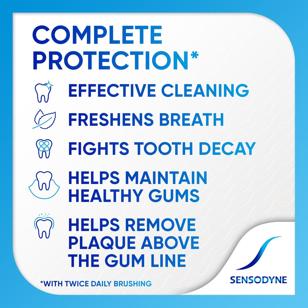 Sensodyne Complete Protection Sensitive Toothpaste; Extra Fresh; 3.4 oz; 2 Pack