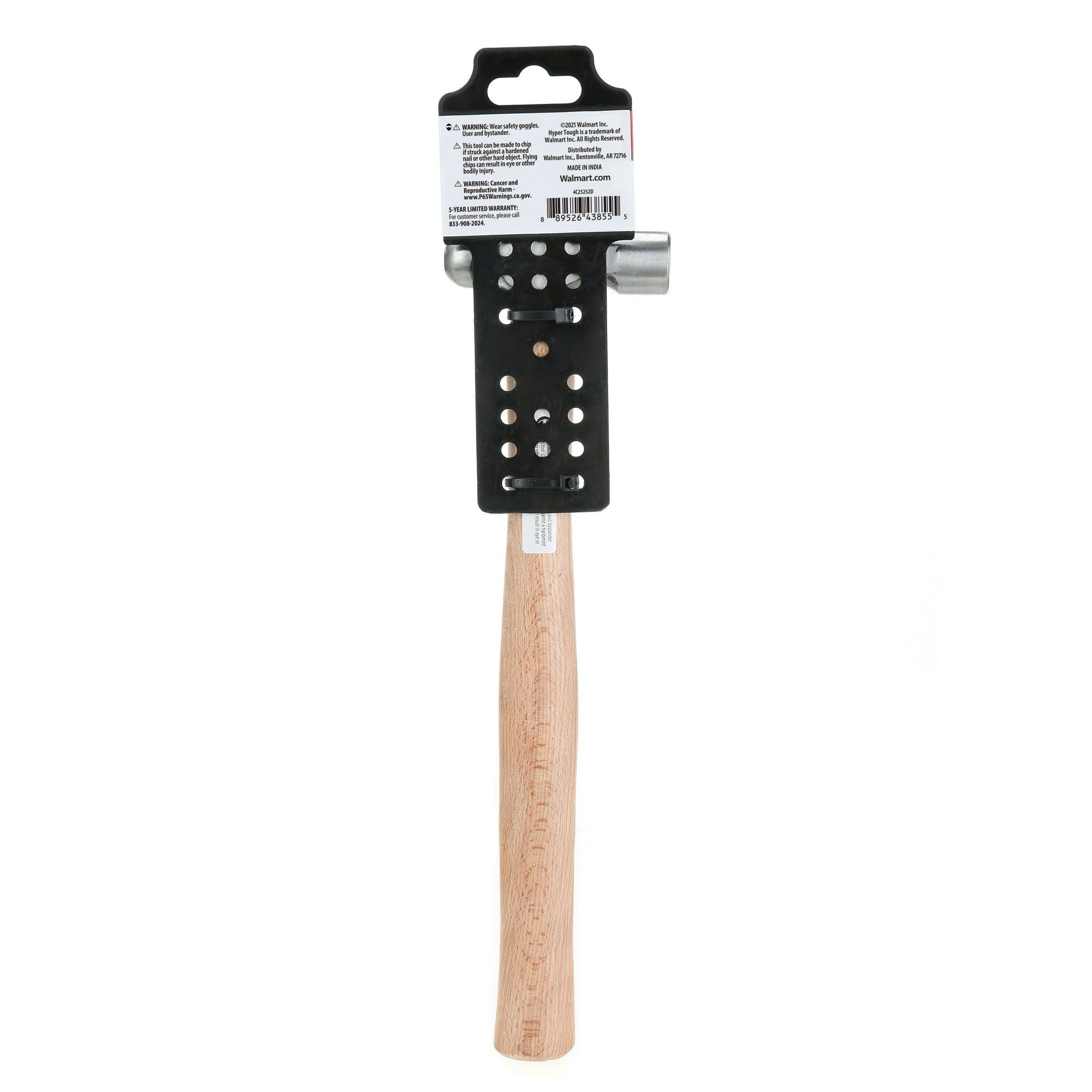 Hyper Tough 8 Ounce Ball Peen Wood Handled Hammer 4C25252D