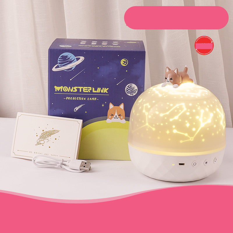 Children's Bedroom Dream Rotating Gypsophila Projection Lamp Pi-Mart