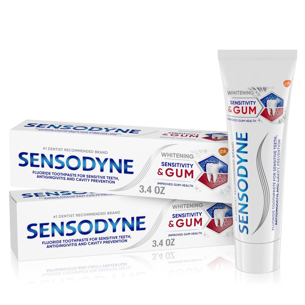 Sensodyne Sensitivity & Gum Whitening Sensitive Toothpaste; 3.4 oz; 2 Pack EasyOptionXY LLC