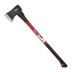 Hyper Tough 3.5 lb Single Bit Axe with Red & Black Double Injection Fiberglass 34" Handle EasyOptionXY LLC