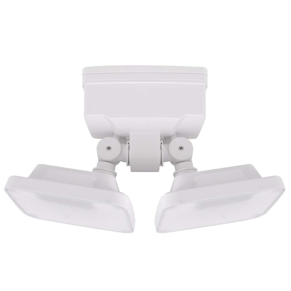 Hyper Tough Battery-Operated 600 Lumen Dual Head LED Security Light 103-Degree Beam Spread