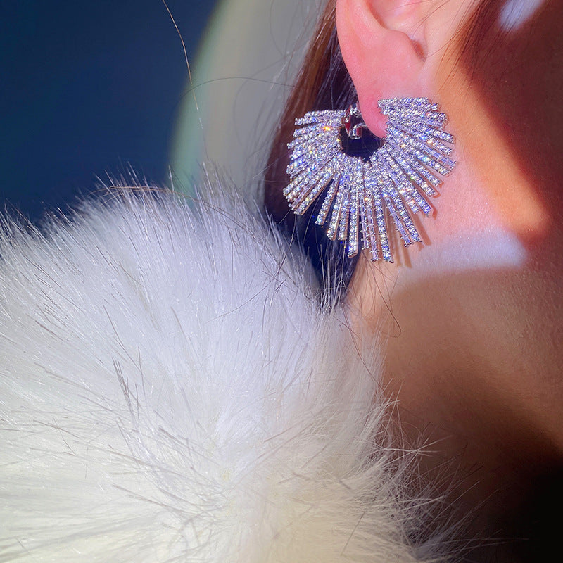 Women's Fashion New Heavy Industry Earrings Pi-Mart