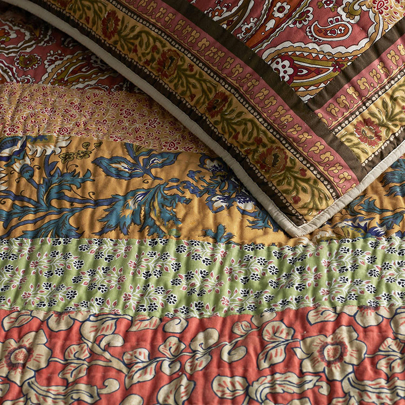 Three piece set of handmade bed cover Pi-Mart