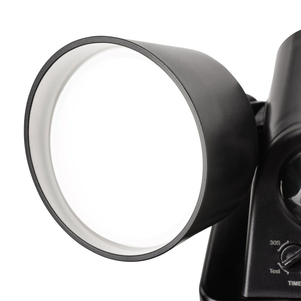 Hyper Tough 2-Head LED Direct Wire Motion Sensing Outdoor Security Light, Black, 120 degree, 2500 Lumens, 120V EasyOptionXY LLC