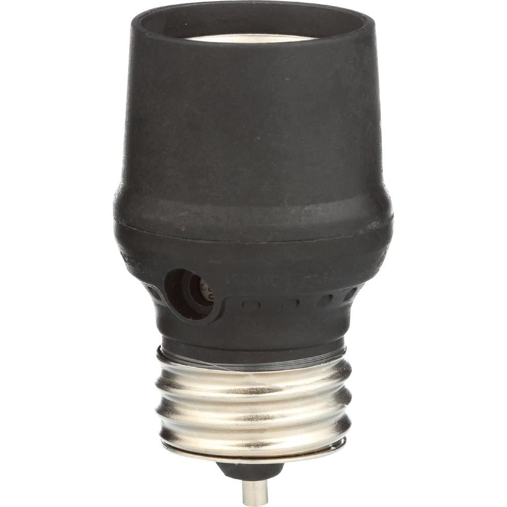 Hyper Tough Indoor/Outdoor Dusk to Dawn 100 Watt Bulb Light Control, Black (1-Pack)
