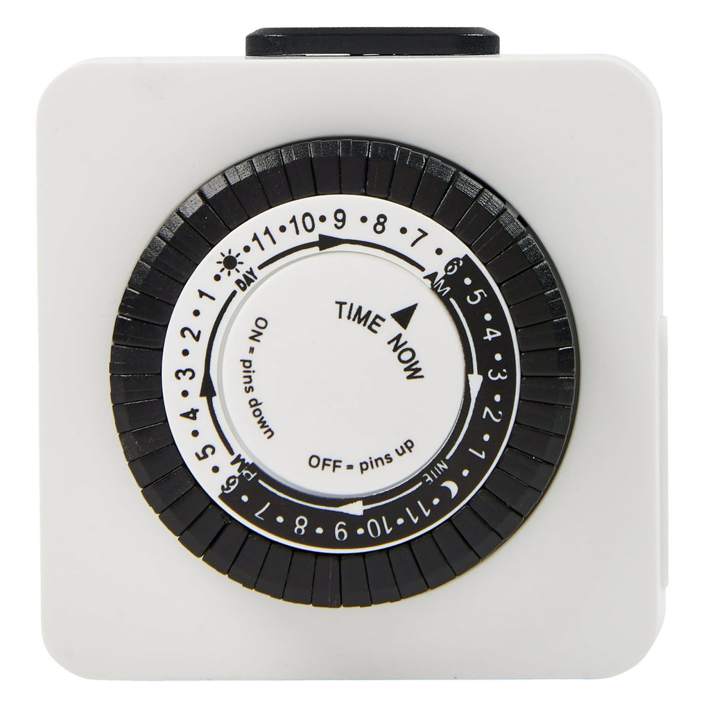 Hyper Tough, Polarized, Analog Indoor Mini Timer, Single Outlet