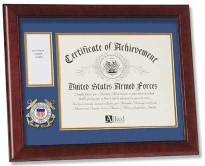 Flags Connections U.S. Coast Guard Medal and Award Frame with Medallion -13 x 16 The Military Gift Store