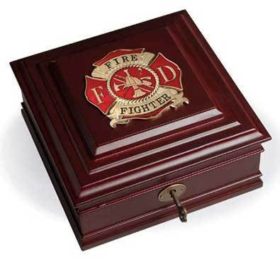 Flags Connections Fire Fighter Executive Desktop Box The Military Gift Store