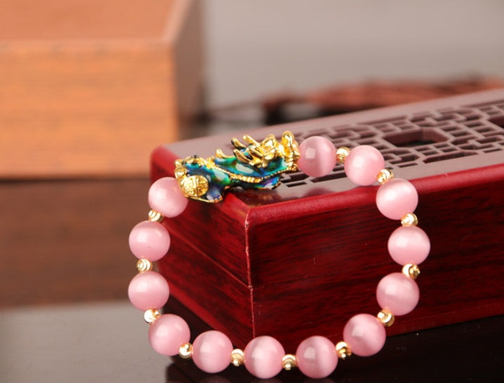3D Gold Plated PiXiu Bracelet Pi-Mart