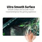 1pc Large Gaming Mouse Pad, Extra-Large Cool Graphic Design, Thick Non-Slip Washable Rubber Desk Mat, Precision Edge Locking, for Gamers and Office Use, Rectangular Shape Lootquake LLC