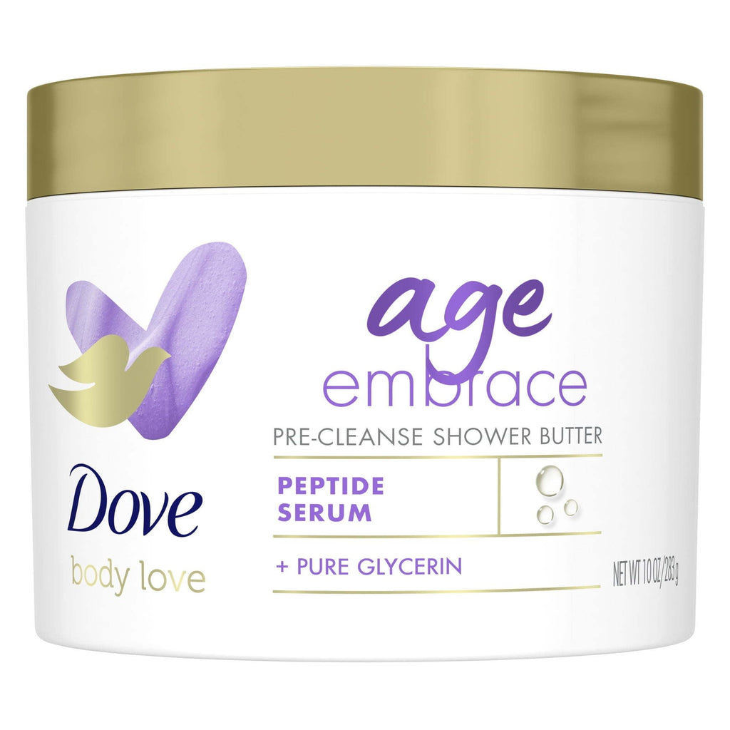 Dove Body Love Age Embrace Pre-Cleanse Shower Butter for Mature & All Skin Type, 10 oz