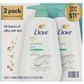 Dove Sensitive Skin Body Wash 30.6 Fluid Ounce (Pack of 2)