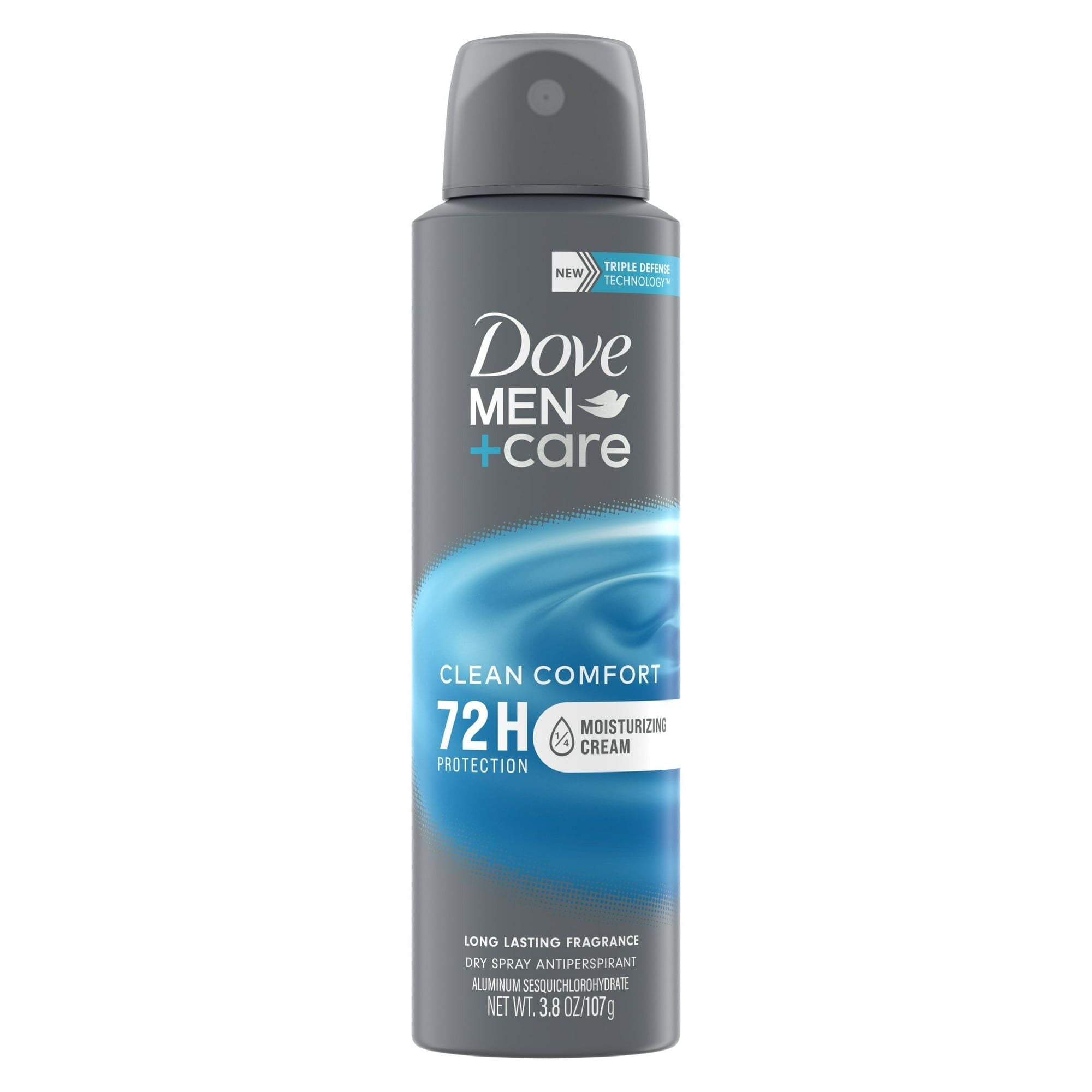 Dove Men+Care Long Lasting Antiperspirant Deodorant Dry Spray, Clean Comfort, 3.8 oz