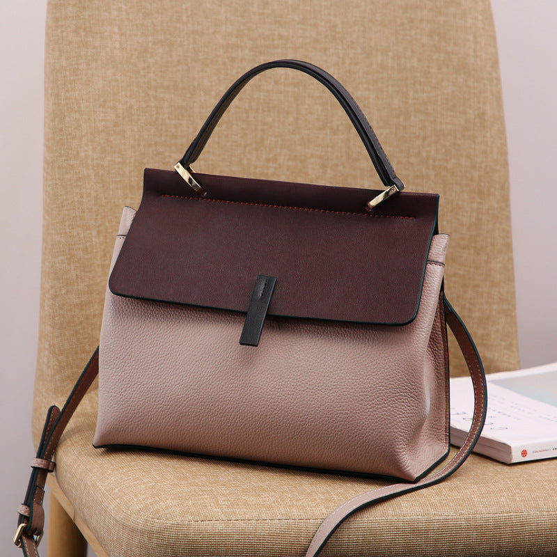Trend large-capacity purse genuine leather shoulder bag tote crossbody - SJB-DIAMOND ELITES