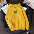 Butterfly print hoodie Pi-Mart
