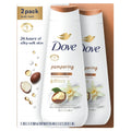 Dove Pampering Gentle Women's Body Wash All Skin Type, Shea Butter & Vanilla, 20 fl oz Twin Pack