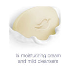 Dove Calming Gentle Beauty Bar Soap, Oatmeal and Rice Milk All Skin Type, 3.75 oz (4 Bars)