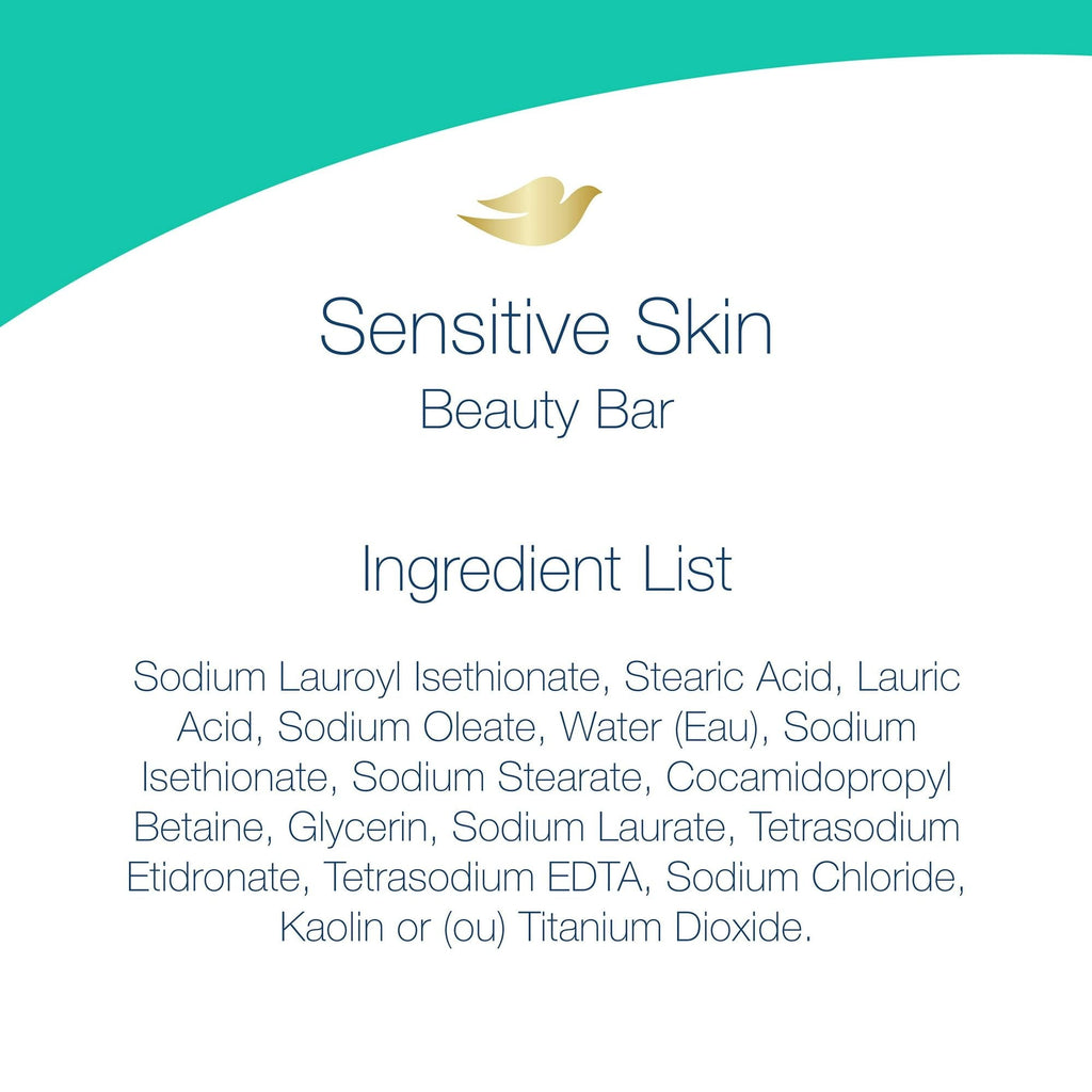 Dove Moisturizing Beauty Bar Sensitive Skin, 3.75 oz, 2 Bars