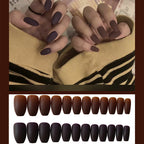 Frosted ballet fake nails Pi-Mart
