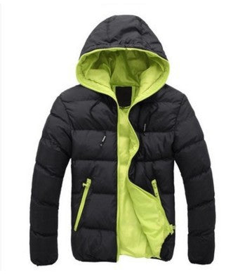Autumn and winter men's cotton jacket hooded