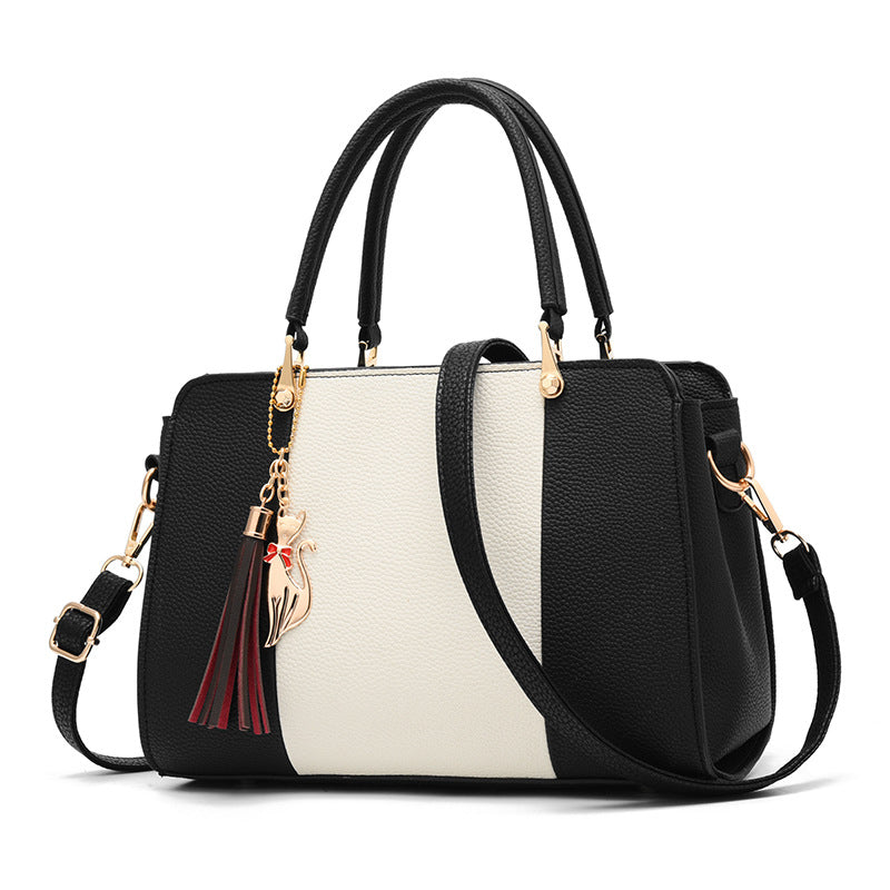 Contrasting color handbag Pi-Mart