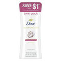 Dove Advanced Care Long Lasting Women's Antiperspirant Deodorant Stick Coconut, 2.6 oz Twin Pack