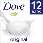Dove Original Deep Moisturizing Beauty Bar Soap All Skin Type, Unscented, 3.75 oz (12 Bars) EasyOptionXY LLC
