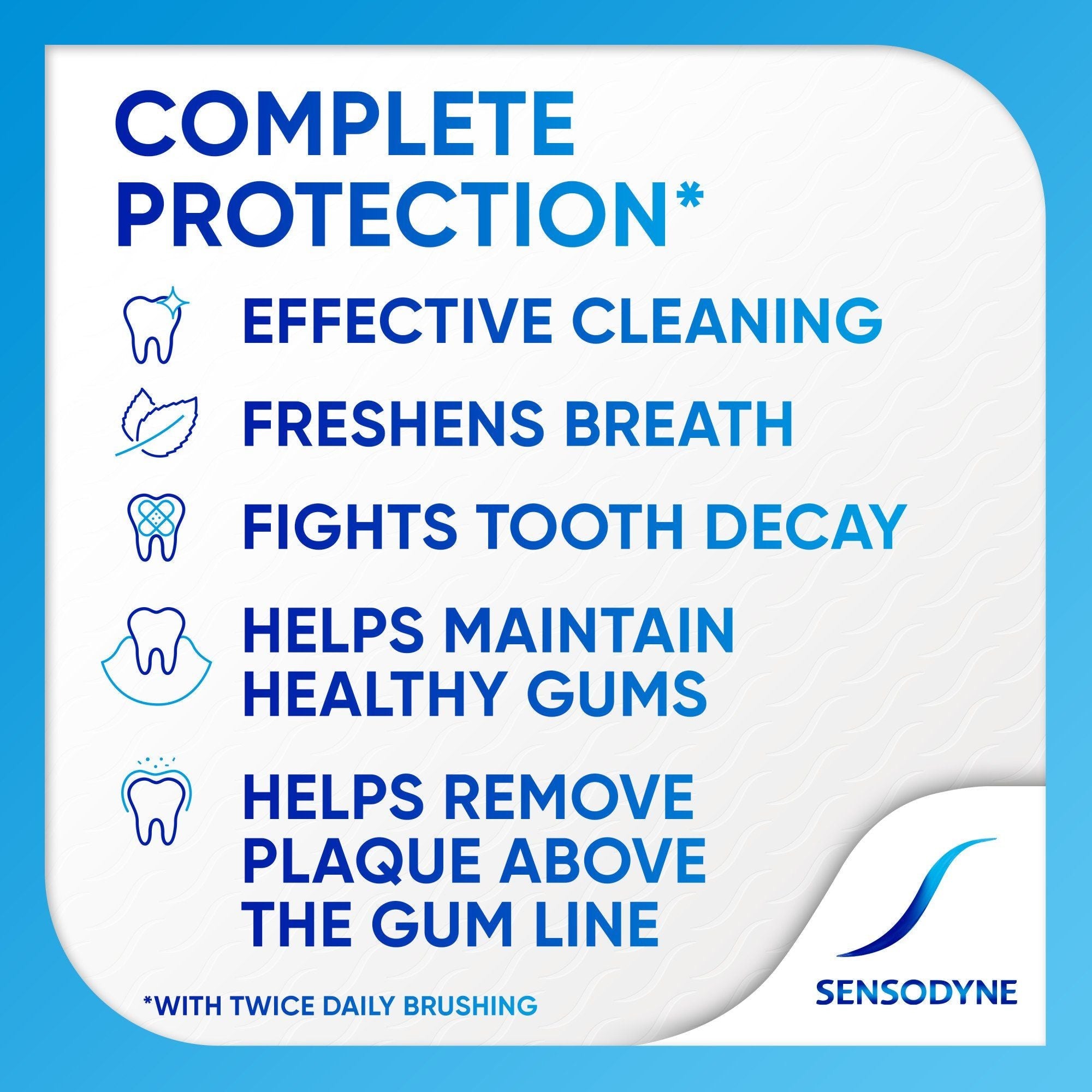 Sensodyne Complete Protection Sensitive Toothpaste; Extra Fresh; 3.4 oz; 2 Pack EasyOptionXY LLC