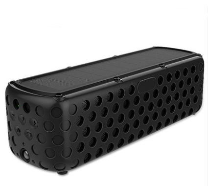 Solar charging wireless Bluetooth speaker overweight subwoofer mobile phone outdoor riding camping mini stereo portable car home desktop computer steel gun portable player Pi-Mart