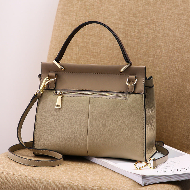 Trend large-capacity purse genuine leather shoulder bag tote crossbody - SJB-DIAMOND ELITES