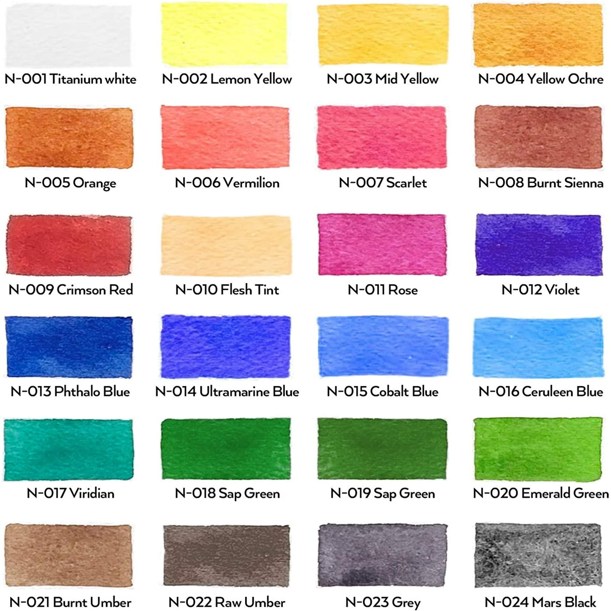Nicpro 60Pcs Watercolor Paint Kit, Professional Painting Supplies Set 24 Tube Watercolor Paints, 8 Synthetic Squirrel Brushes, 25 Paper Pad, Palette, Color Wheel