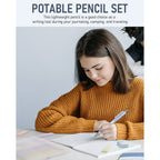 Nicpro 8 Pcs 0.5mm Pastel Mechanical Pencil Set, Fast Click Aesthetic Lead Drafting Pencils 0.5 mm with 480PCS HB Lead Refills, 3 Erasers