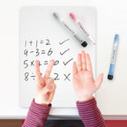 Nicpro 12 x 16 inches Dry Erase Whiteboard, Double Sided Portable Lapboard with 3 Water-Based Pens