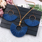 Fringed Necklace Earring Set