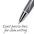 BIC Glide Exact Retractable Ball Point Pens, Fine Point, 0.7 mm, Black Ink, Pack of 3