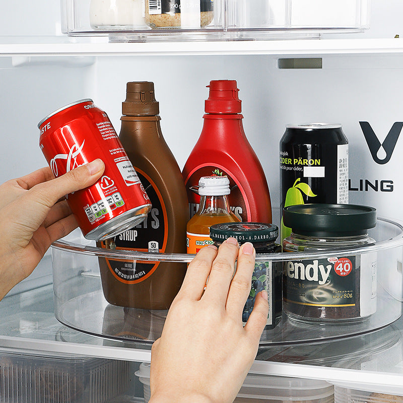 Refrigerator transparent rotating storage tray Pi-Mart