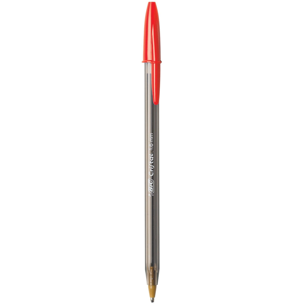 BIC Cristal Xtra Bold Ballpoint Stick Pens, Bold Point, 1.6 mm, Assorted Ink Colors, Pack of 10