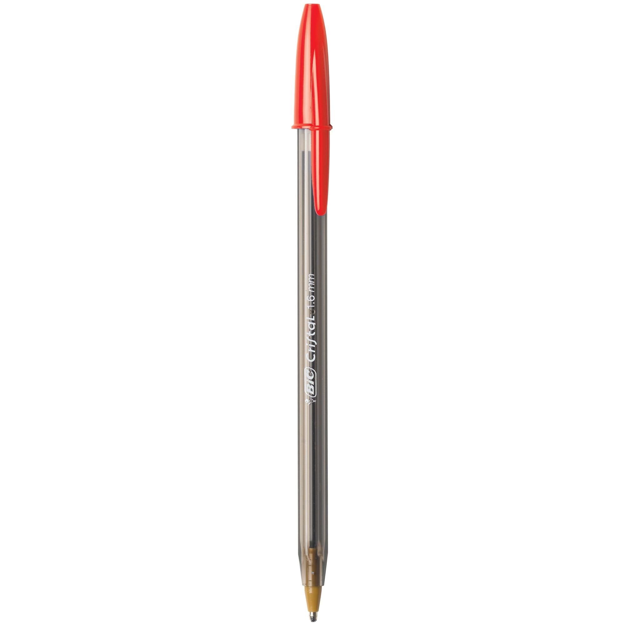 BIC Cristal Xtra Bold Ballpoint Stick Pens, Bold Point, 1.6 mm, Assorted Ink Colors, Pack of 10