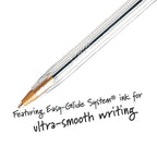BIC Cristal Xtra Smooth Ballpoint Stick Pens, 1.0 mm, Red Ink, Pack of 10 EasyOptionXY LLC